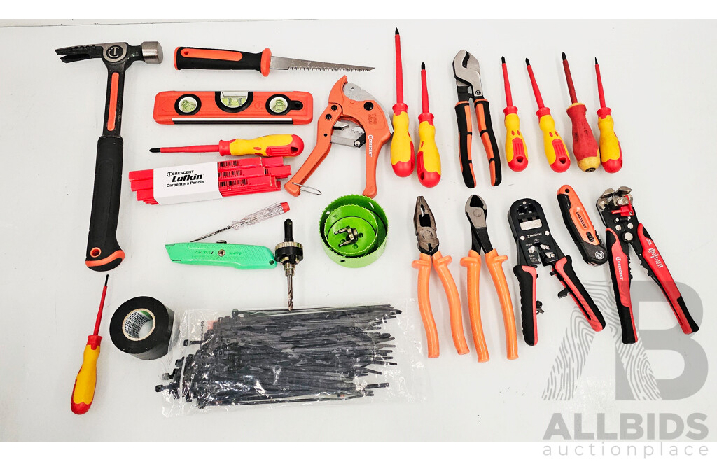Crescent 32 Pocket Tool Bag W/ Additional Tools