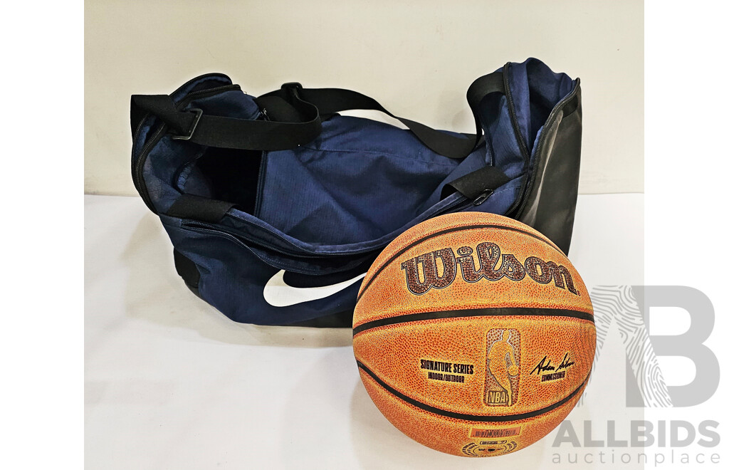 Nike Gym Bag & Basketball