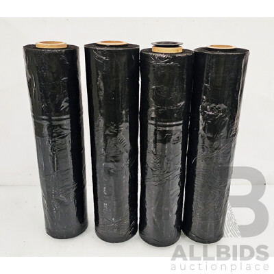 Black Pallet Wrap - Lot of Four