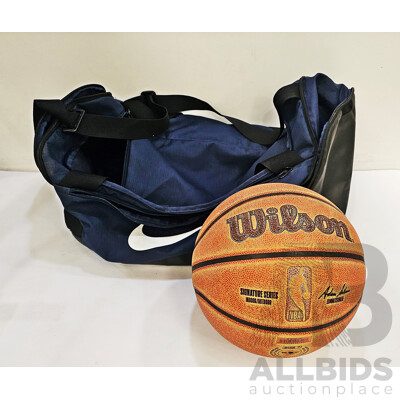 Nike Gym Bag & Basketball