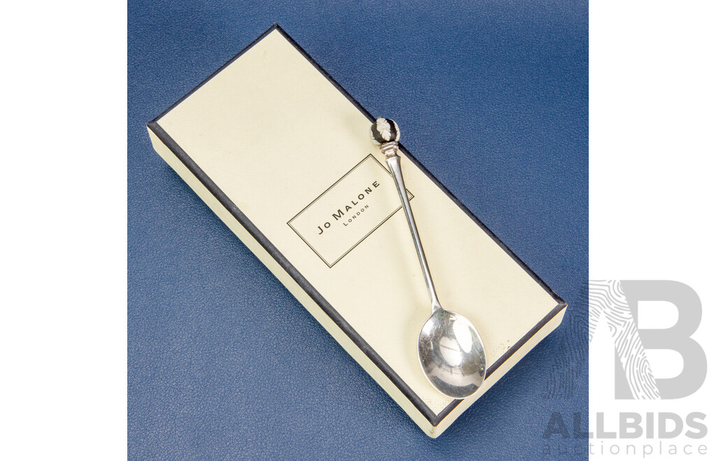 Wedgwood Jasperware Silver Demitasse Spoon, Birmingham, 1981