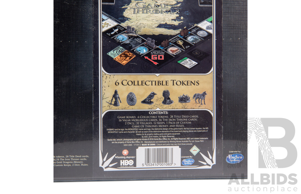 Game of Thrones Monopoly - Collector's Edition