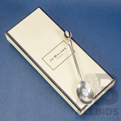 Wedgwood Jasperware Silver Demitasse Spoon, Birmingham, 1981