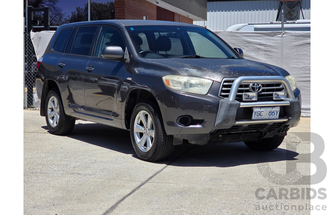 11/2007 Toyota Kluger KX-R (fwd) 5 SEAT GSU40R 4d Wagon Grey 3.5L