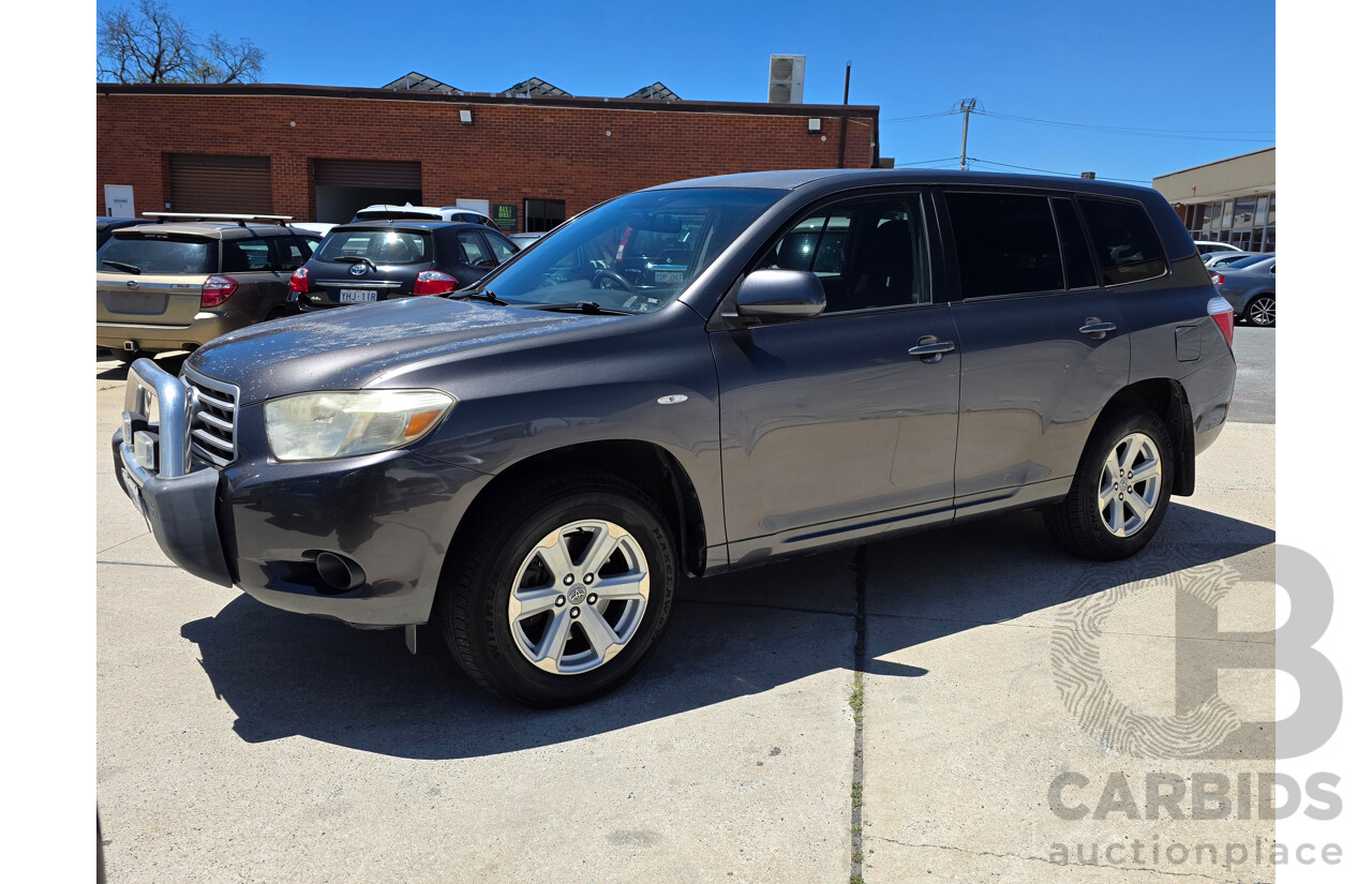 11/2007 Toyota Kluger KX-R (fwd) 5 SEAT GSU40R 4d Wagon Grey 3.5L