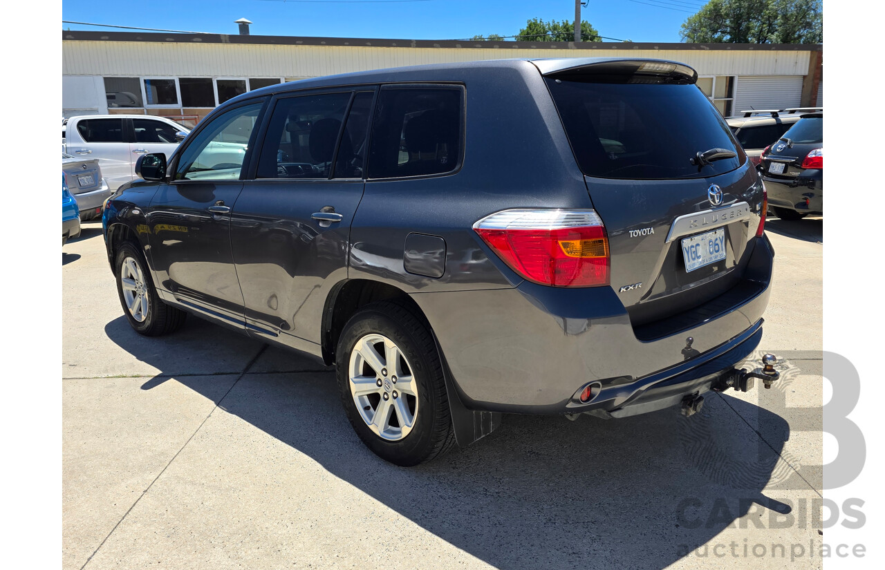 11/2007 Toyota Kluger KX-R (fwd) 5 SEAT GSU40R 4d Wagon Grey 3.5L