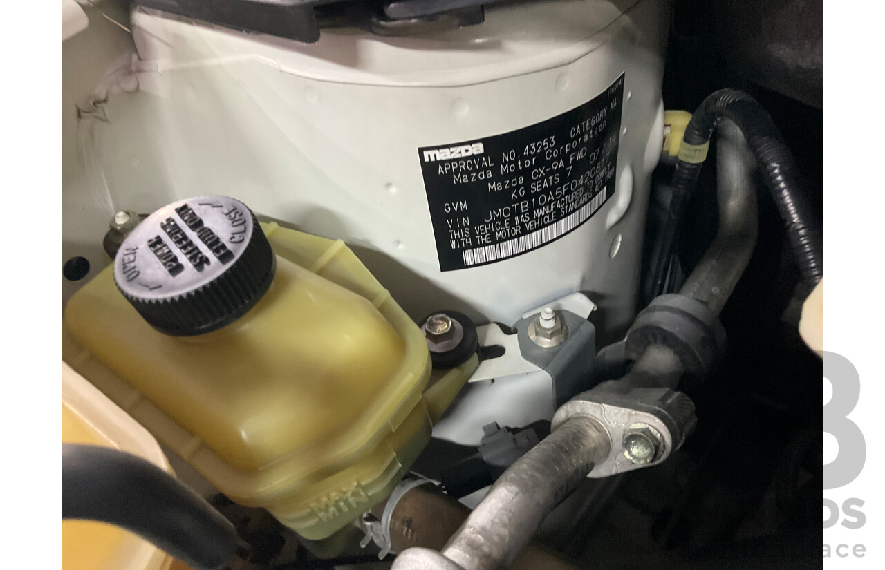 7/2014 Mazda CX-9 Classic (FWD) MY14 4d Wagon Crystal White Pearl V6 3.7L