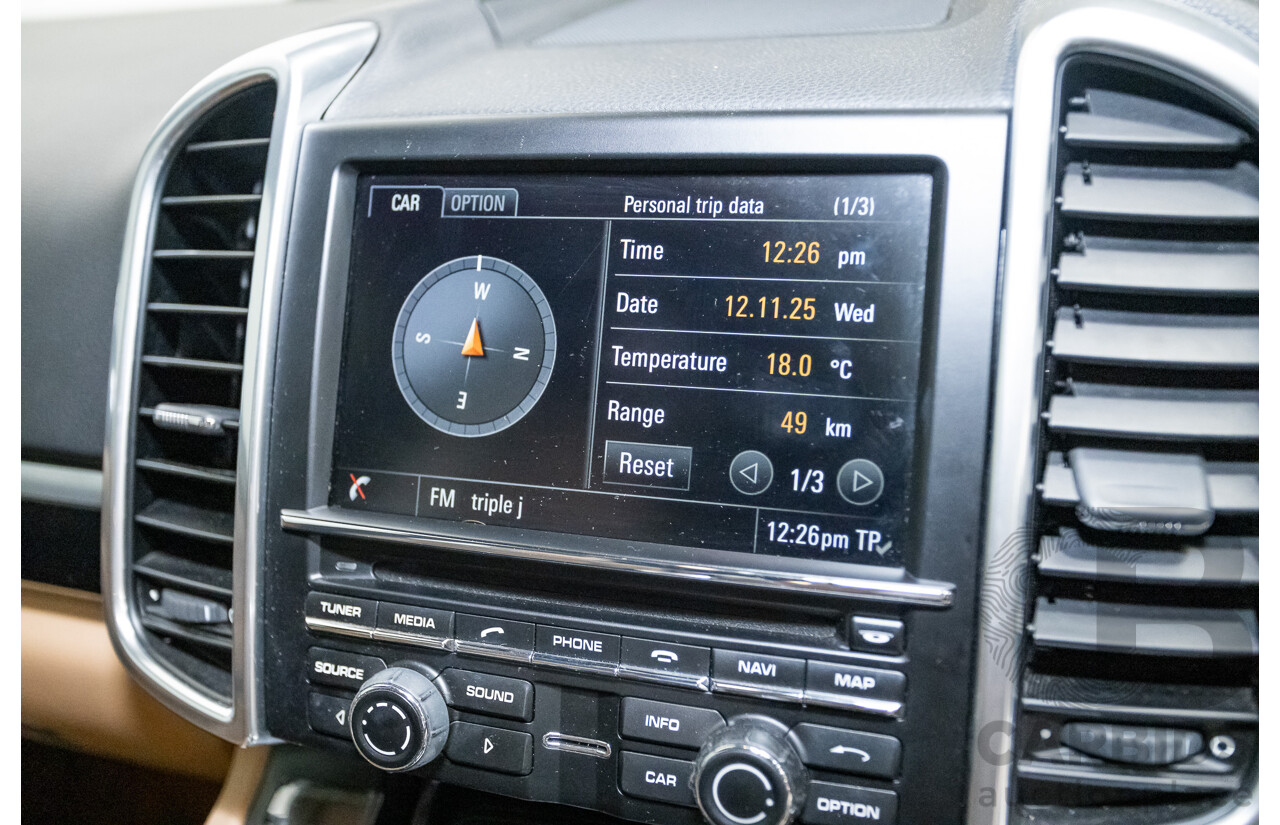 11/2014 Porsche Cayenne S (AWD) Series 2 92A MY15 4d Wagon Deep Black Metallic Turbo V6 3.6L