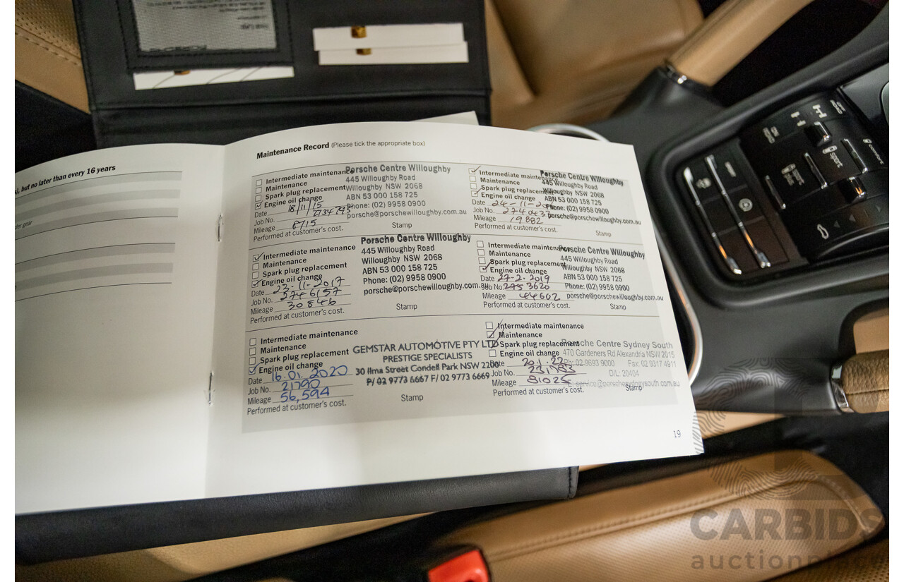 11/2014 Porsche Cayenne S (AWD) Series 2 92A MY15 4d Wagon Deep Black Metallic Turbo V6 3.6L