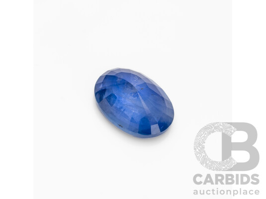 2.66ct Oval Cut Violet Blue Sapphire with Gem Report