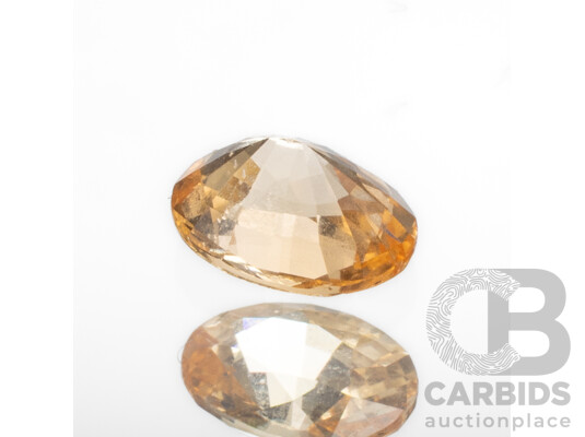 Oval Cut Peach Sapphire - 1.15cts