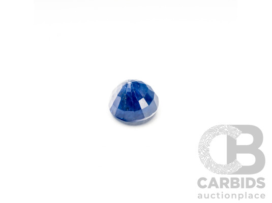 Round Cut Blue Sapphire - 3.65cts