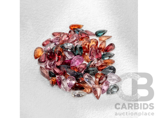 25cts of Mixed Colour, Pear Cut Spinel Parcel