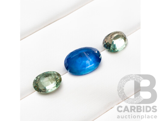 2.66ct Natural Sapphire & 2.45cts of Natural Chrysoberyl - Lot of 3