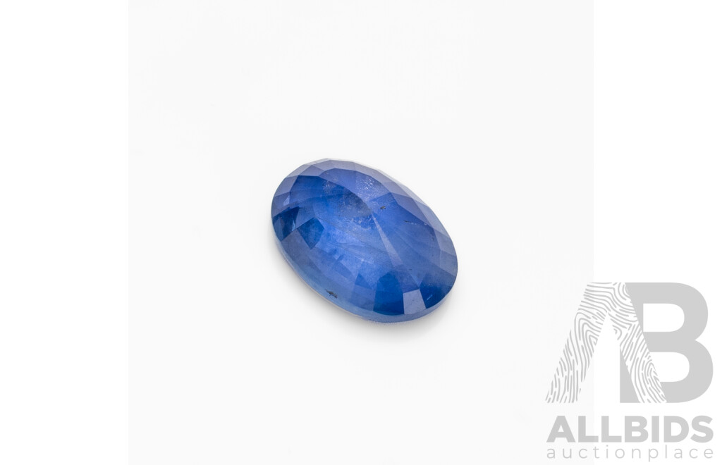 2.66ct Oval Cut Violet Blue Sapphire with Gem Report