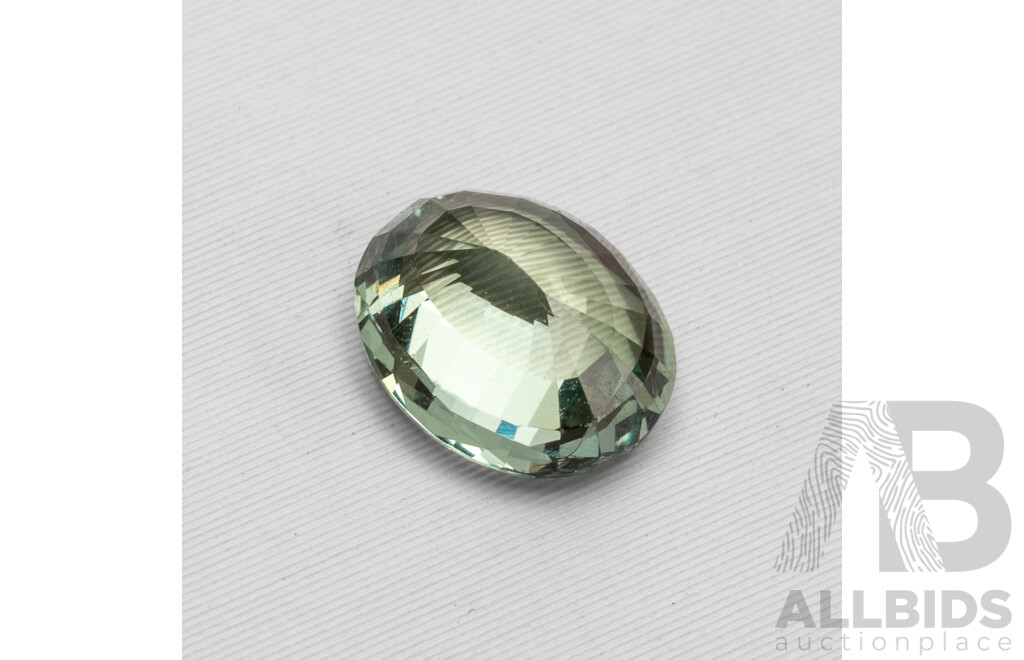 1.35ct High Quality Oval Cut Green Chrysoberyl