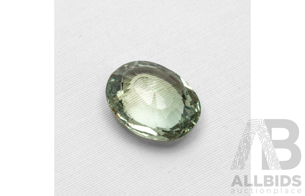 1.10ct High Quality Oval Cut Green Chrysoberyl