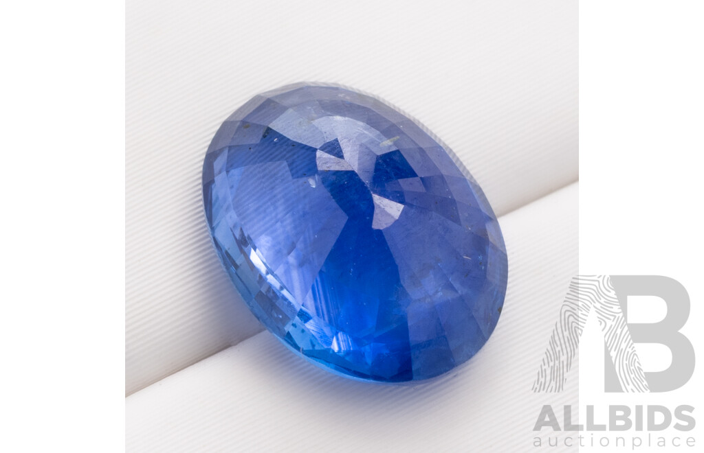 Ceylon Sapphire, Natural Corundum Oval Cut Cornflour Blue Gemstone 4.08ct, Certified