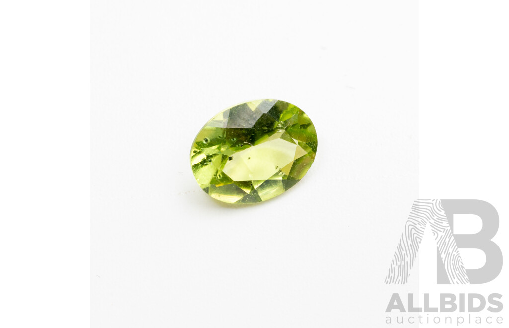 Peridot, Natural Oval Cut Gemstone, 1.75ct, Origin Sri Lanka