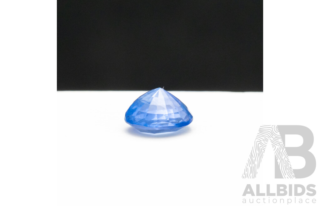 1.05ct Blue Sapphire Old Cut Round