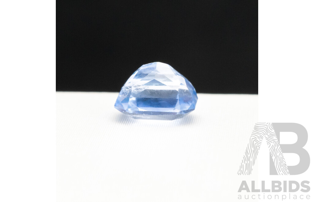 1.5ct Emerald Cut Sky Blue Sapphire - High Quality