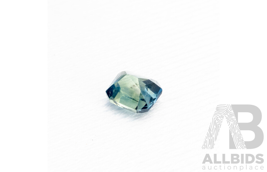 1.4ct Elongated Emerald Cut Parti Sapphire