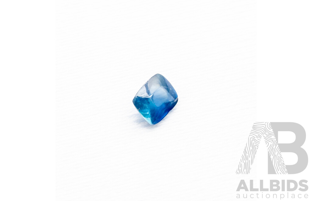 0.8ct Sugar Loaf Cut Blue Sapphire