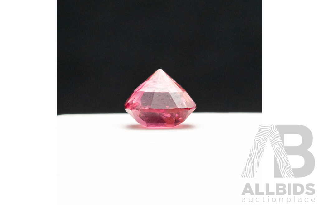 2ct Elongated Cushion Cut Orangish Pink Spinel