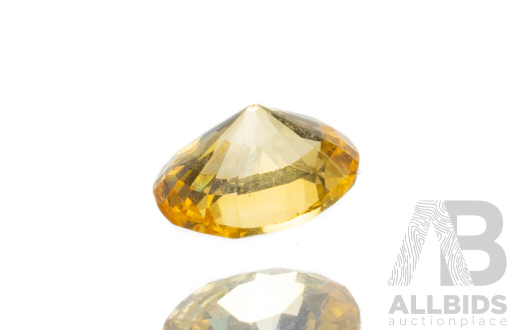 Oval Cut Yellow Sapphire - 1.15cts
