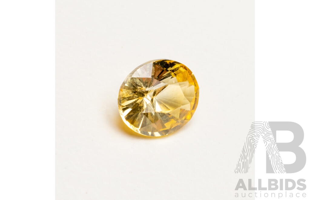 Oval Cut Yellow Sapphire - 1.15cts