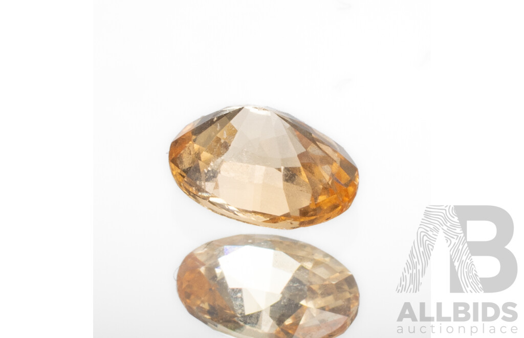 Oval Cut Peach Sapphire - 1.15cts