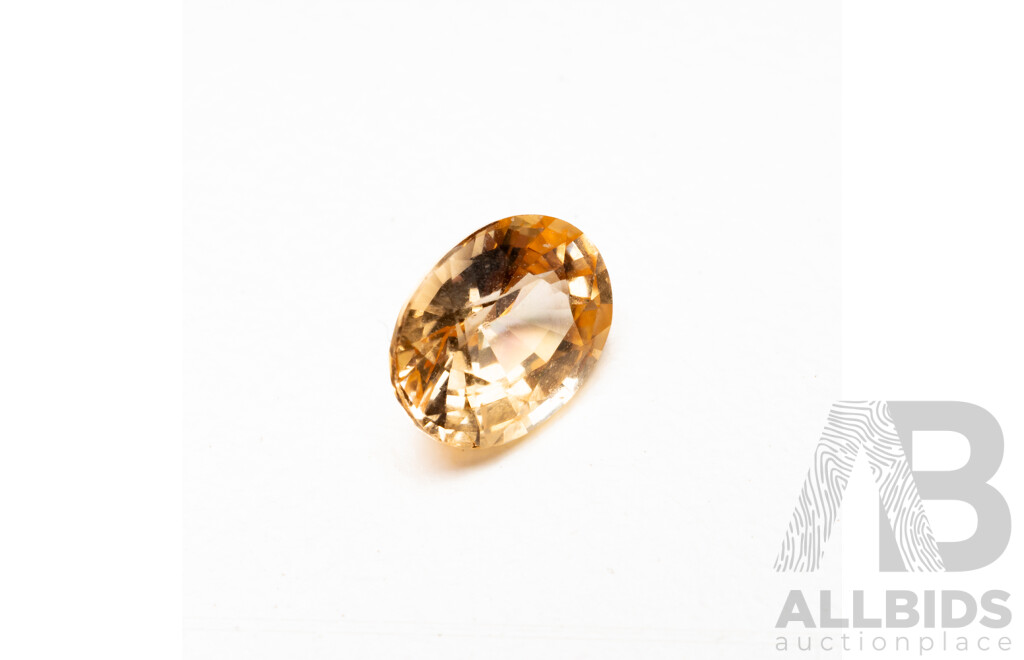 Oval Cut Peach Sapphire - 1.15cts