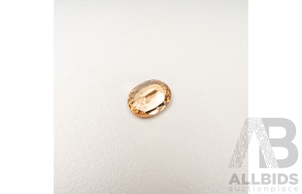 Oval Cut Peach Sapphire - 2.60cts