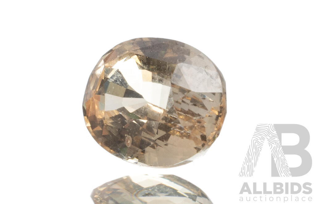 Oval Cut Peach Sapphire - 2.60cts