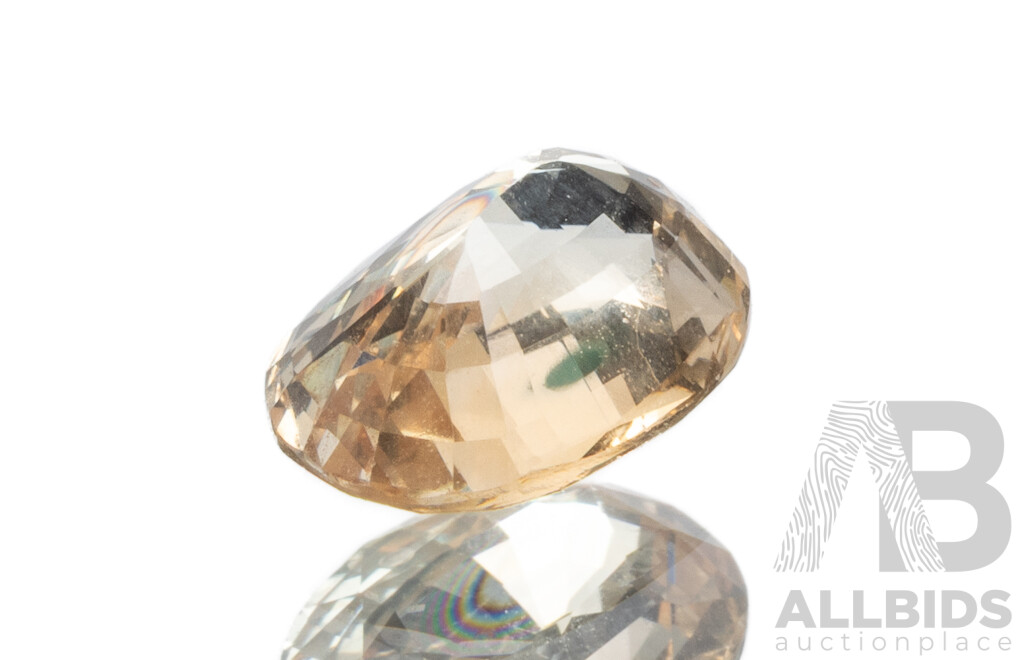 Oval Cut Peach Sapphire - 2.60cts