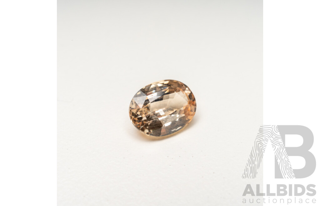 Oval Cut Peach Sapphire - 2.60cts