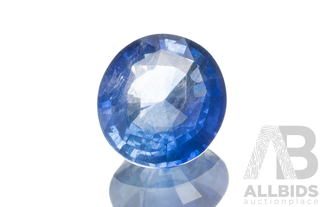 Elongated Oval Violet Blue Sapphire - 1.59cts