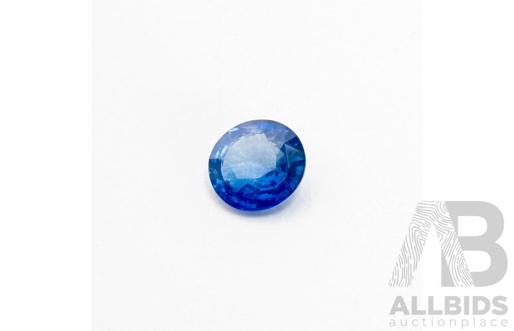 Elongated Oval Violet Blue Sapphire - 1.59cts