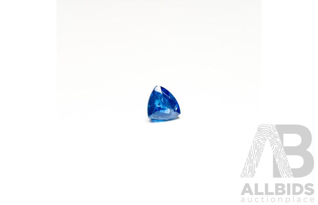 Triangle Cut Sugar Loaf Blue Sapphire - 0.90cts