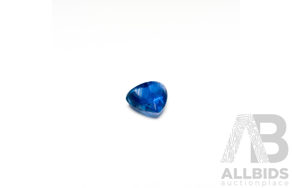 Triangle Cut Sugar Loaf Blue Sapphire - 0.90cts