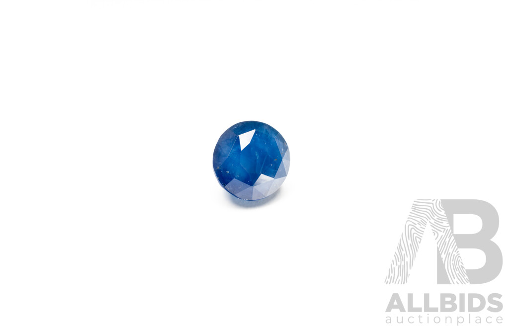 Round Cut Blue Sapphire - 3.65cts