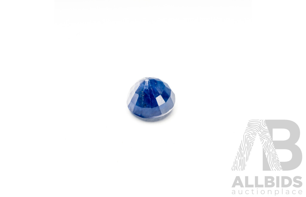 Round Cut Blue Sapphire - 3.65cts