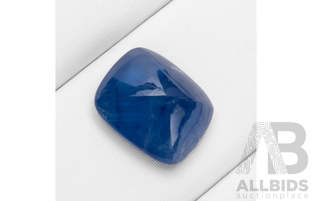 Emerald Cut Sugar Loaf Blue Sapphire - 3.55cts