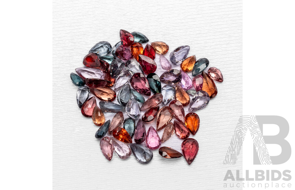 20cts of Mixed Colour, Pear Cut Spinel Parcel
