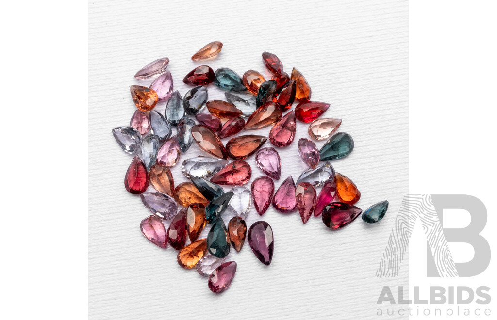 20cts of Mixed Colour, Pear Cut Spinel Parcel