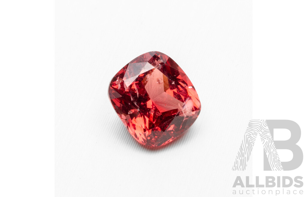 1.76ct Elongated Cushion Cut Red Spinel with Gem Report