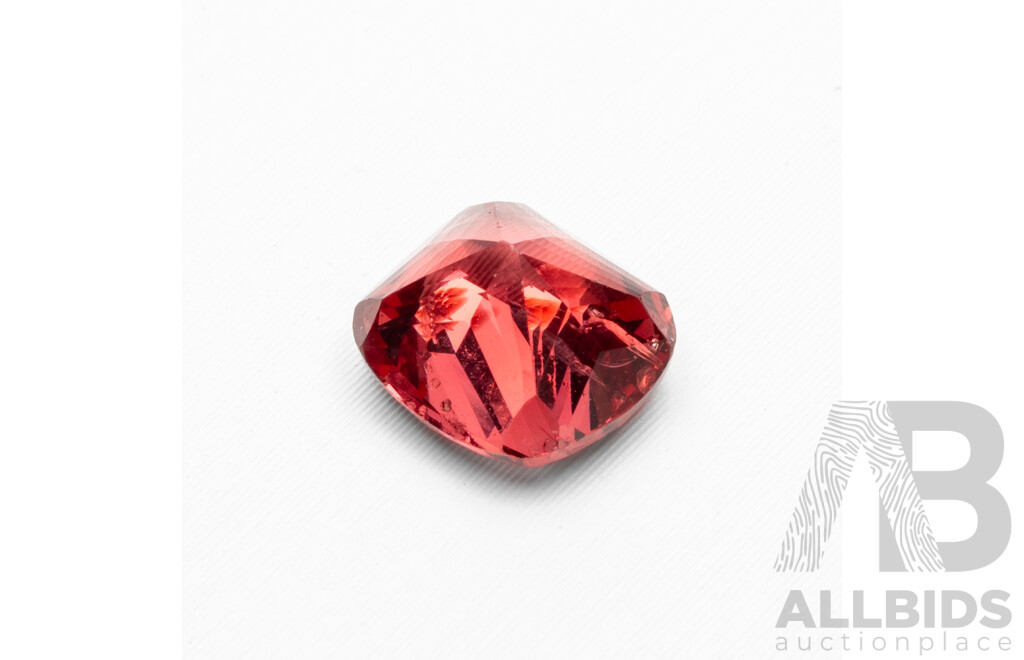 1.76ct Elongated Cushion Cut Red Spinel with Gem Report
