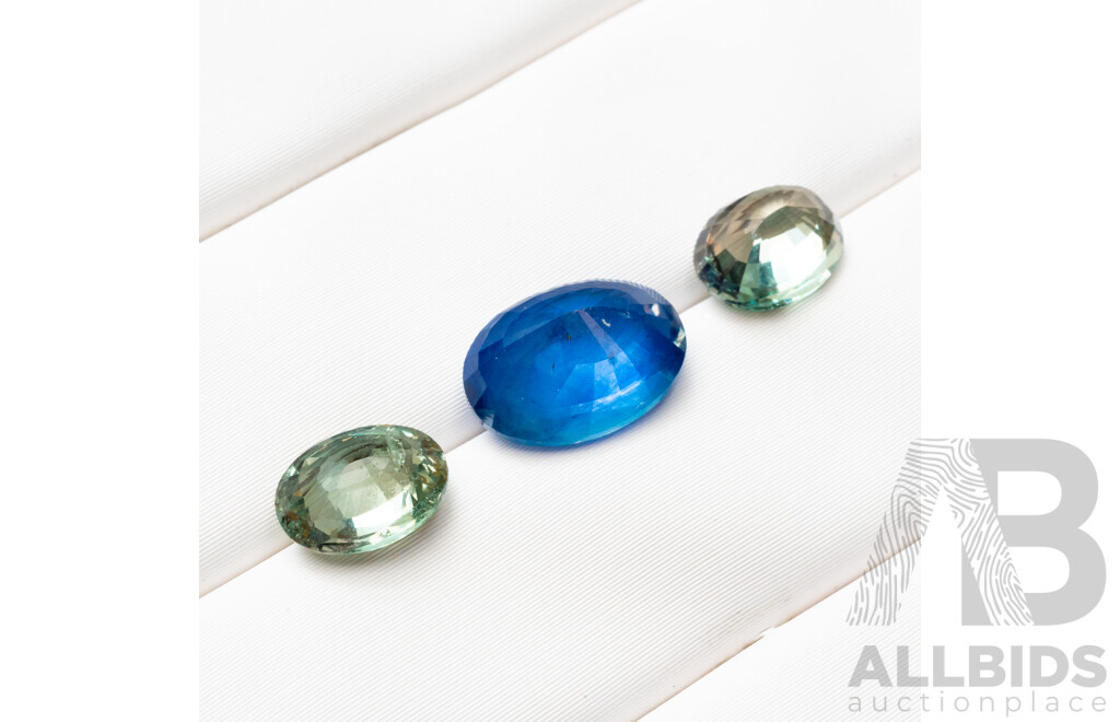 2.66ct Natural Sapphire & 2.45cts of Natural Chrysoberyl - Lot of 3