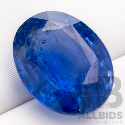 Ceylon Sapphire, Natural Corundum Oval Cut Cornflour Blue Gemstone 4.08ct, Certified