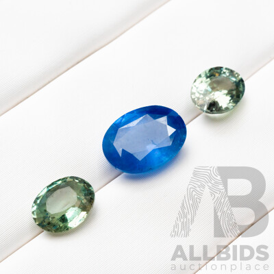 2.66ct Natural Sapphire & 2.45cts of Natural Chrysoberyl - Lot of 3